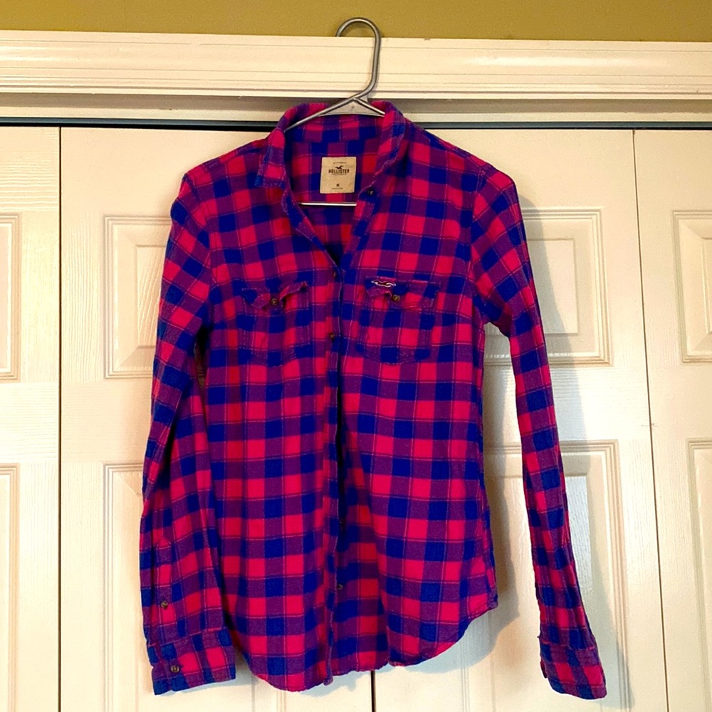 Hollister Plaid Button Up Shirt